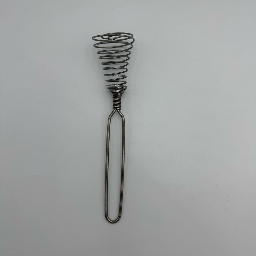 Vintage Stainless Steel Spiral Wire Egg Whisk 9" Spring Coil Wisk Whip Kitchen - Picture 2 of 8